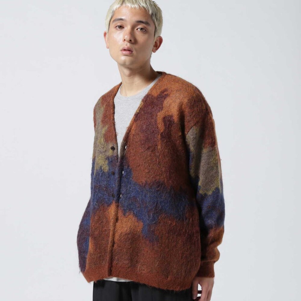 Yoke Still Jacquard Mohair Cardigan AW22